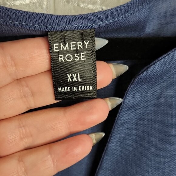 Navy Blue Sleeveless Oversized Shift Dress SzXXL - Picture 4 of 6